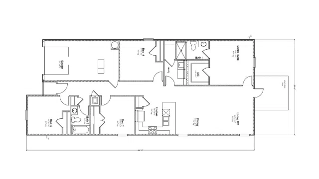D.R. Horton Camilla - Floor-plan drawing, Cottonwood Estates