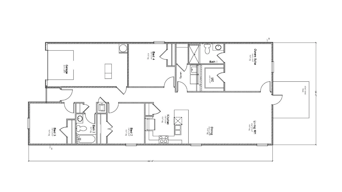 D.R. Horton Camilla - Floor-plan drawing, Cottonwood Estates