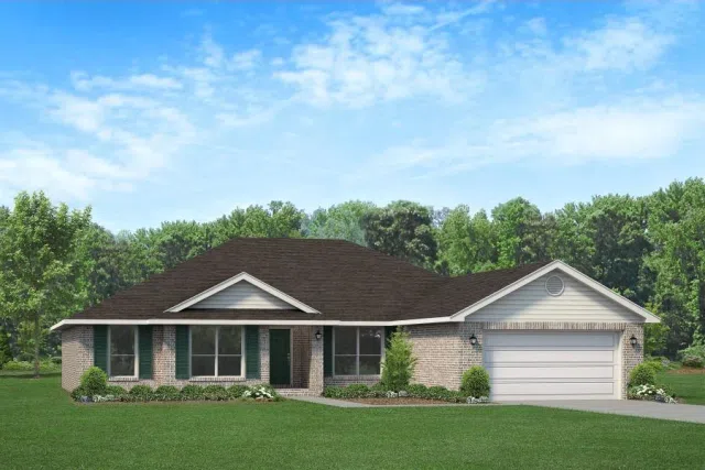 Adams Homes 2557 - Representative exterior, Pecan Valley