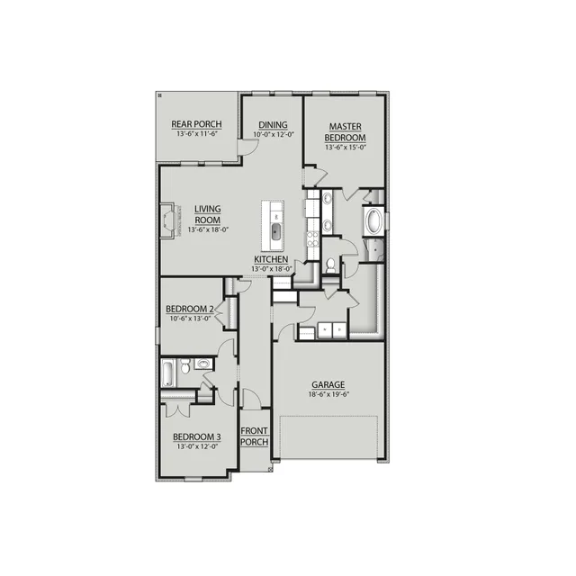 DSLD Homes Trillium IV H - Floor-plan drawing, Oakland Place