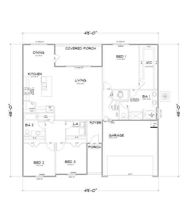 D.R. Horton Alston - Floor-plan drawing, Robert’s Cove