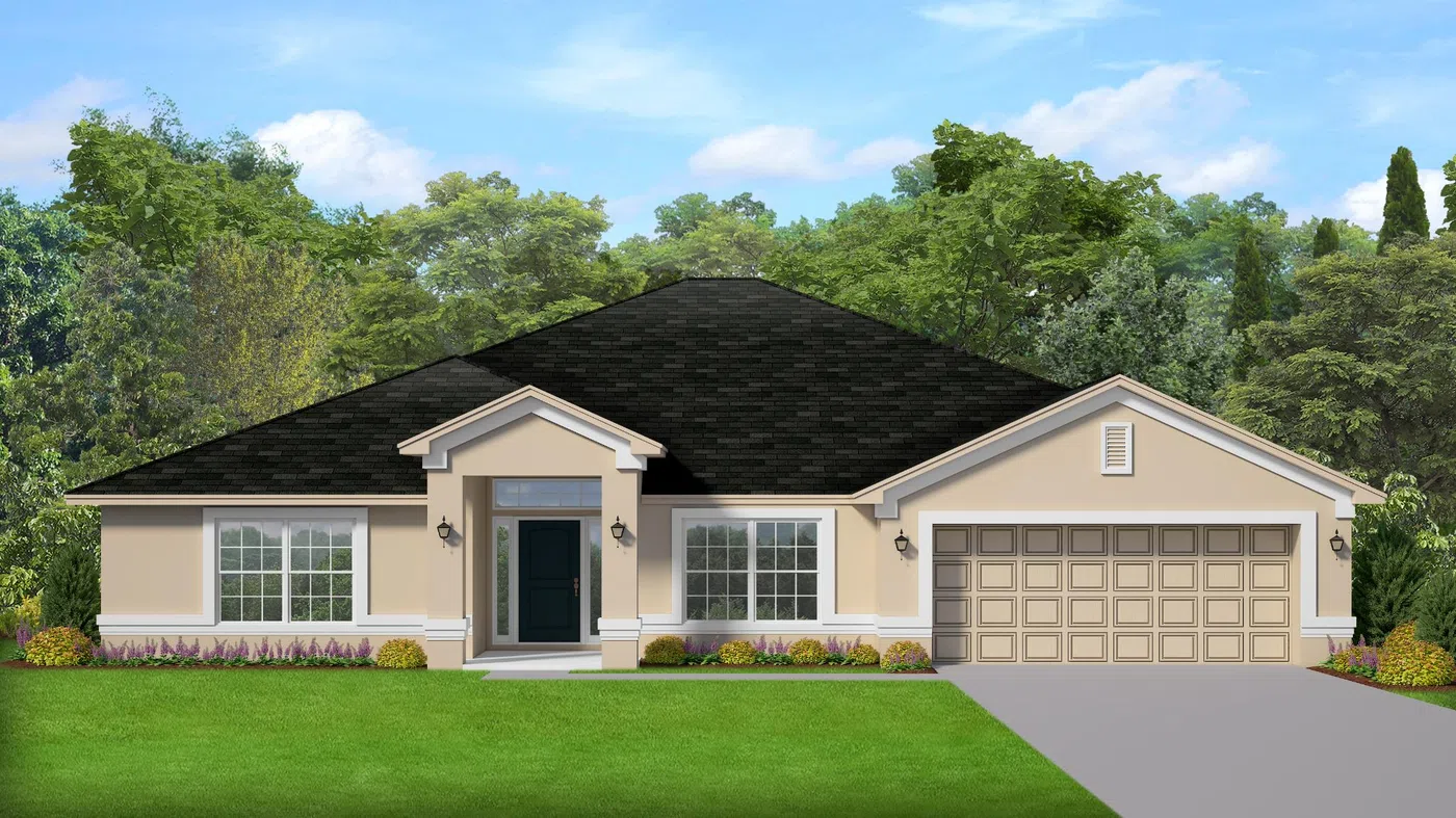 Adams Homes 2430 - Representative exterior, Blossom Grove