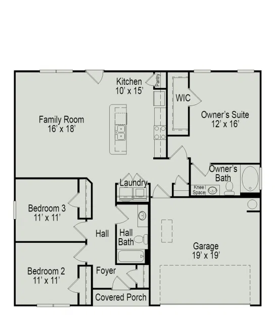 Smith Douglas Homes The Phoenix - Floor-plan drawing, Summerlyn Park