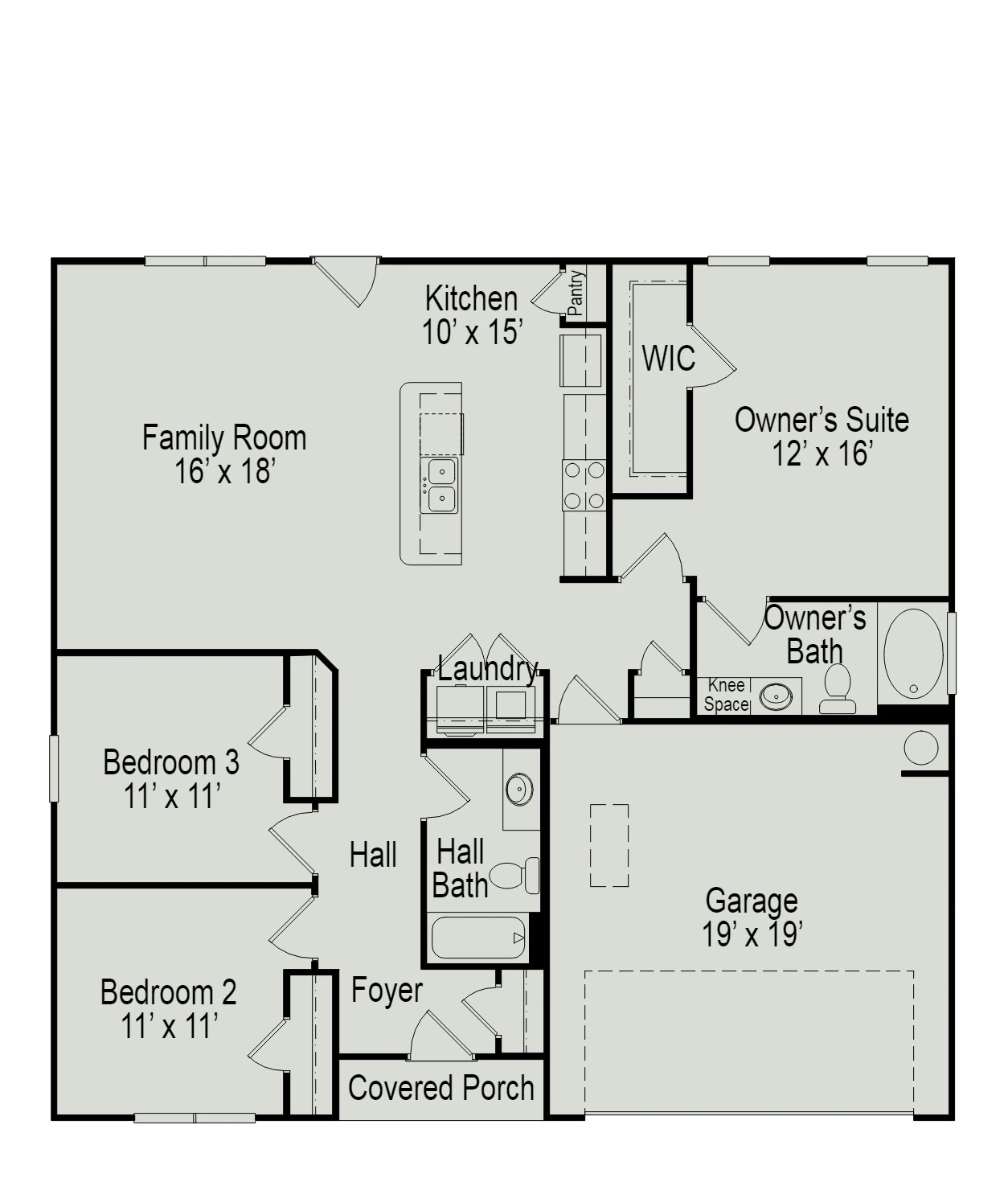 Smith Douglas Homes The Phoenix - Floor-plan drawing, Summerlyn Park