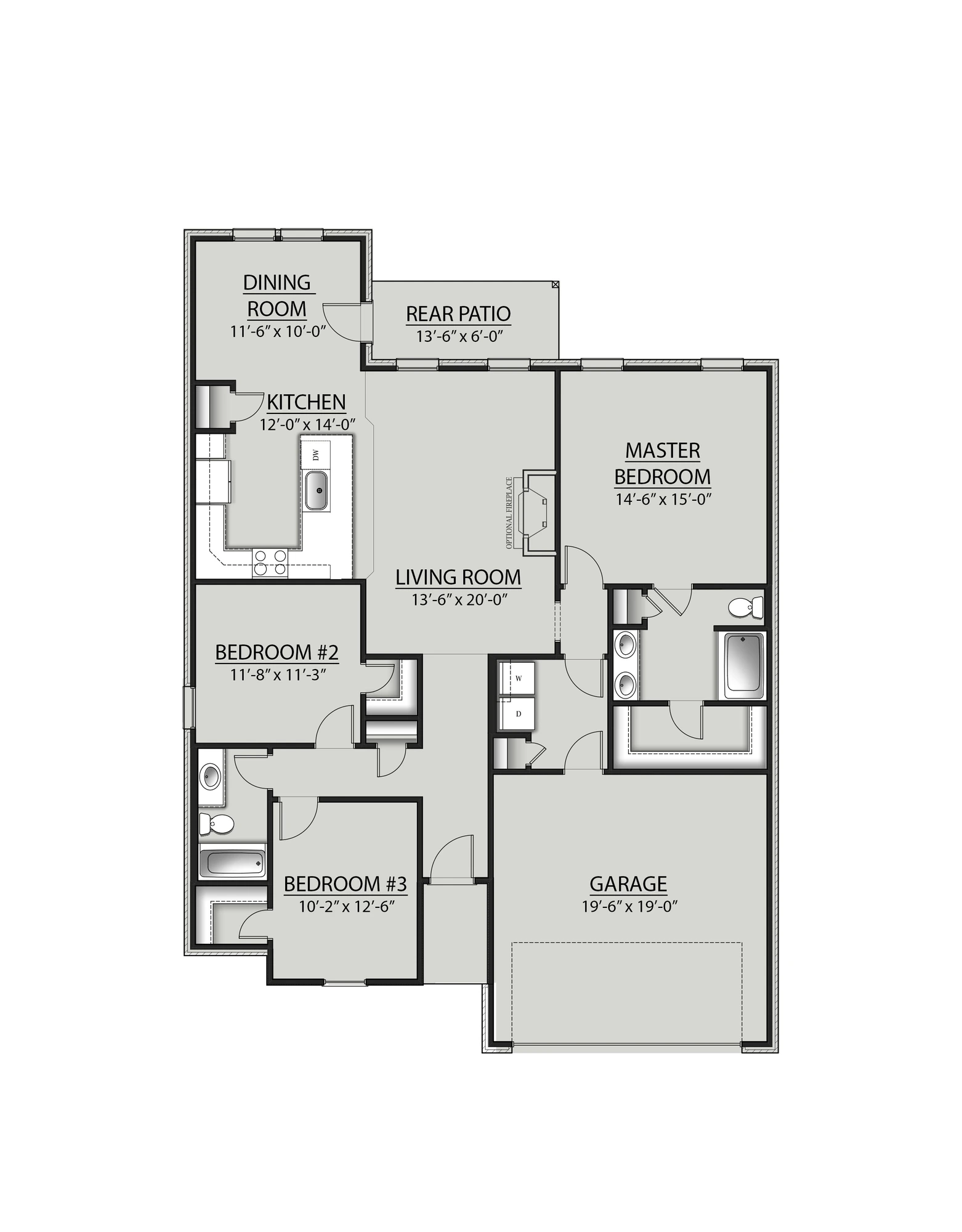 DSLD Homes Brookdale IV A - Floor-plan drawing, Sentinel Ridge