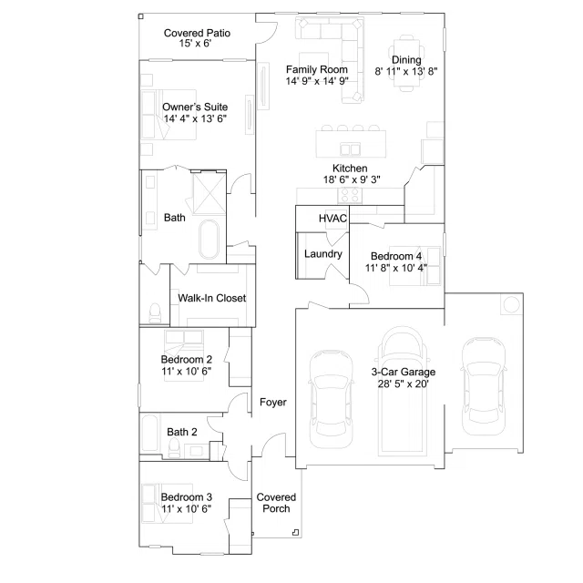 Lennar Astoria - Floor-plan drawing, Greenfields