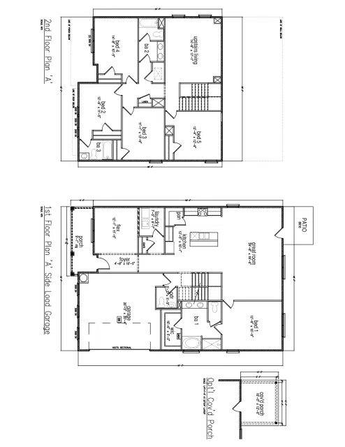 D.R. Horton The Embry - Floor-plan drawing, Lakes of Woodbine