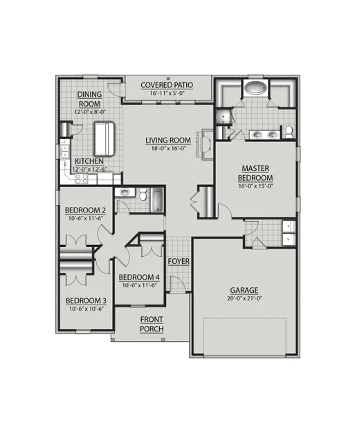 DSLD Homes Ravenswood V G - Floor-plan drawing, Palmetto Crossing