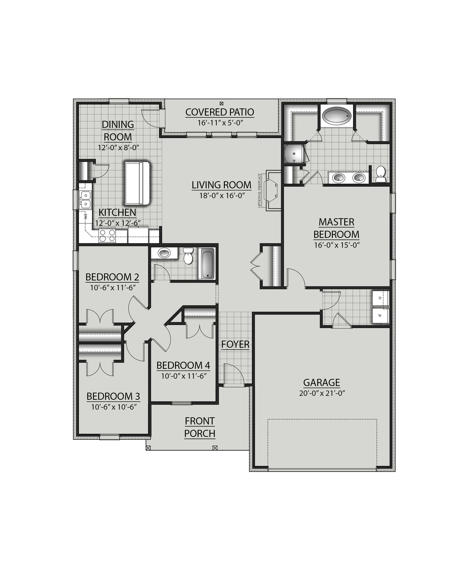 DSLD Homes Ravenswood V G - Floor-plan drawing, Palmetto Crossing
