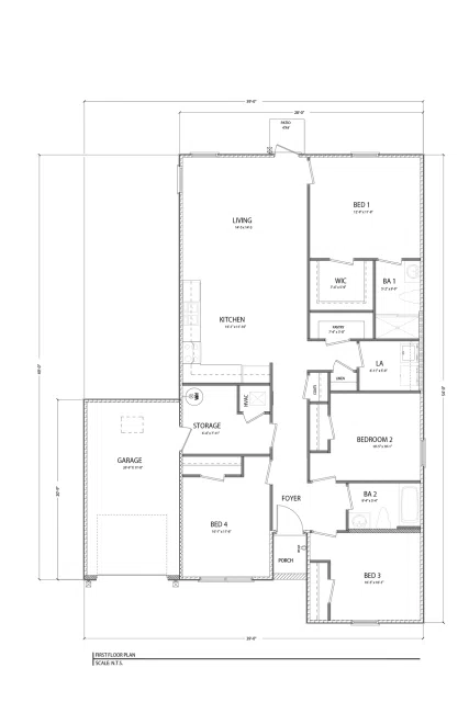 D.R. Horton The Sutton - Floor-plan drawing, Sanctuary