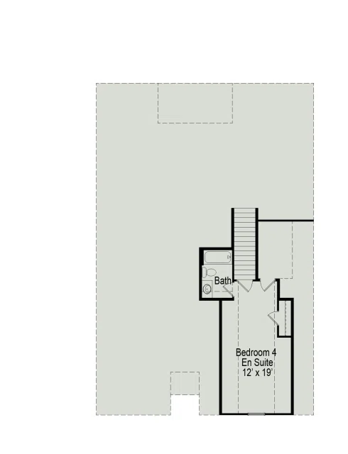 Smith Douglas Homes The Bradley - Floor-plan drawing, Sailor’s Landing