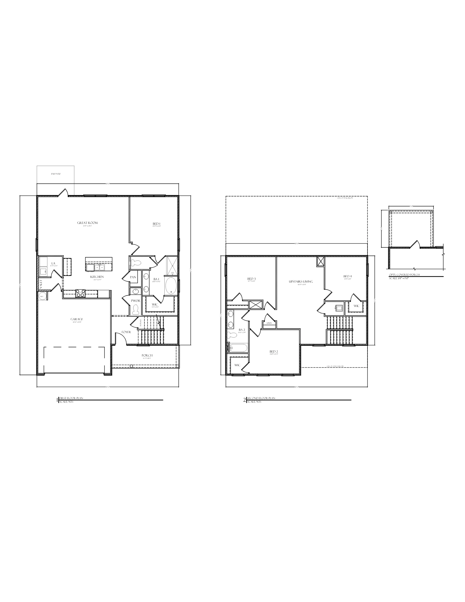 D.R. Horton The Belfort - Floor-plan drawing, Marlin Place