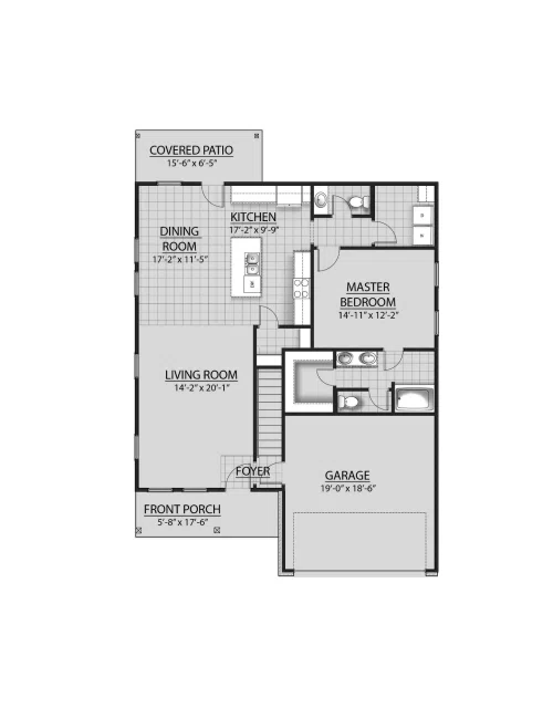 DSLD Homes Aberdeen V G - Floor-plan drawing, Eagle Pointe