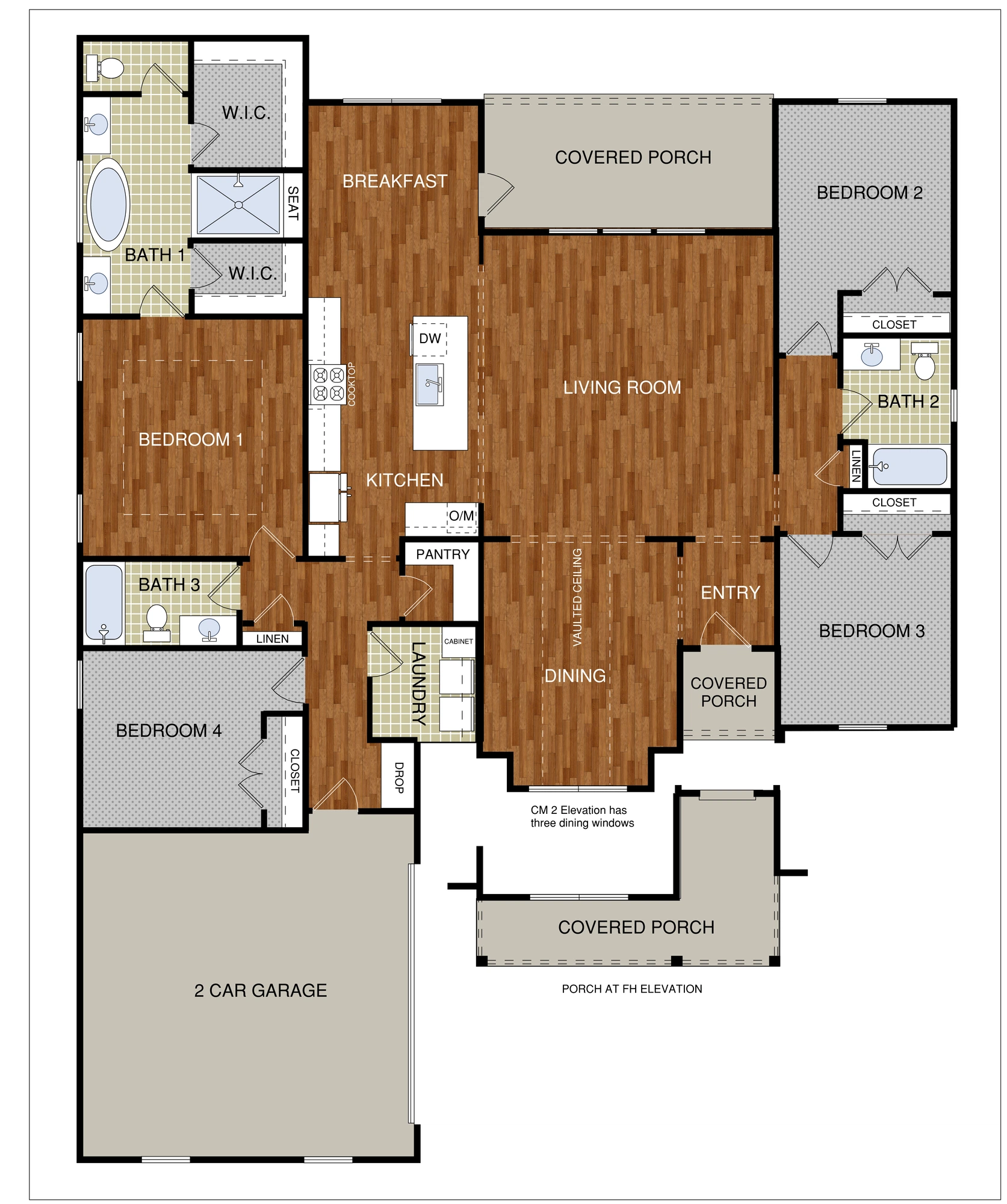 Tower Homes Riverwood - Floor-plan drawing, Patch Place