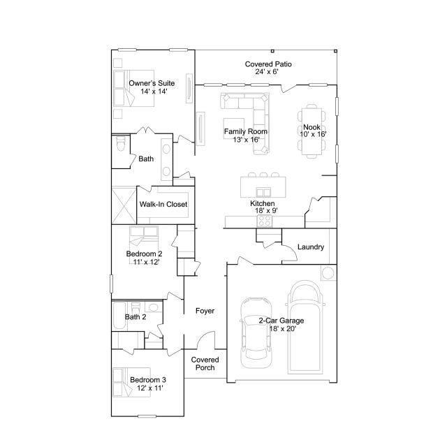 Lennar Nash - Floor-plan drawing, Stonechase