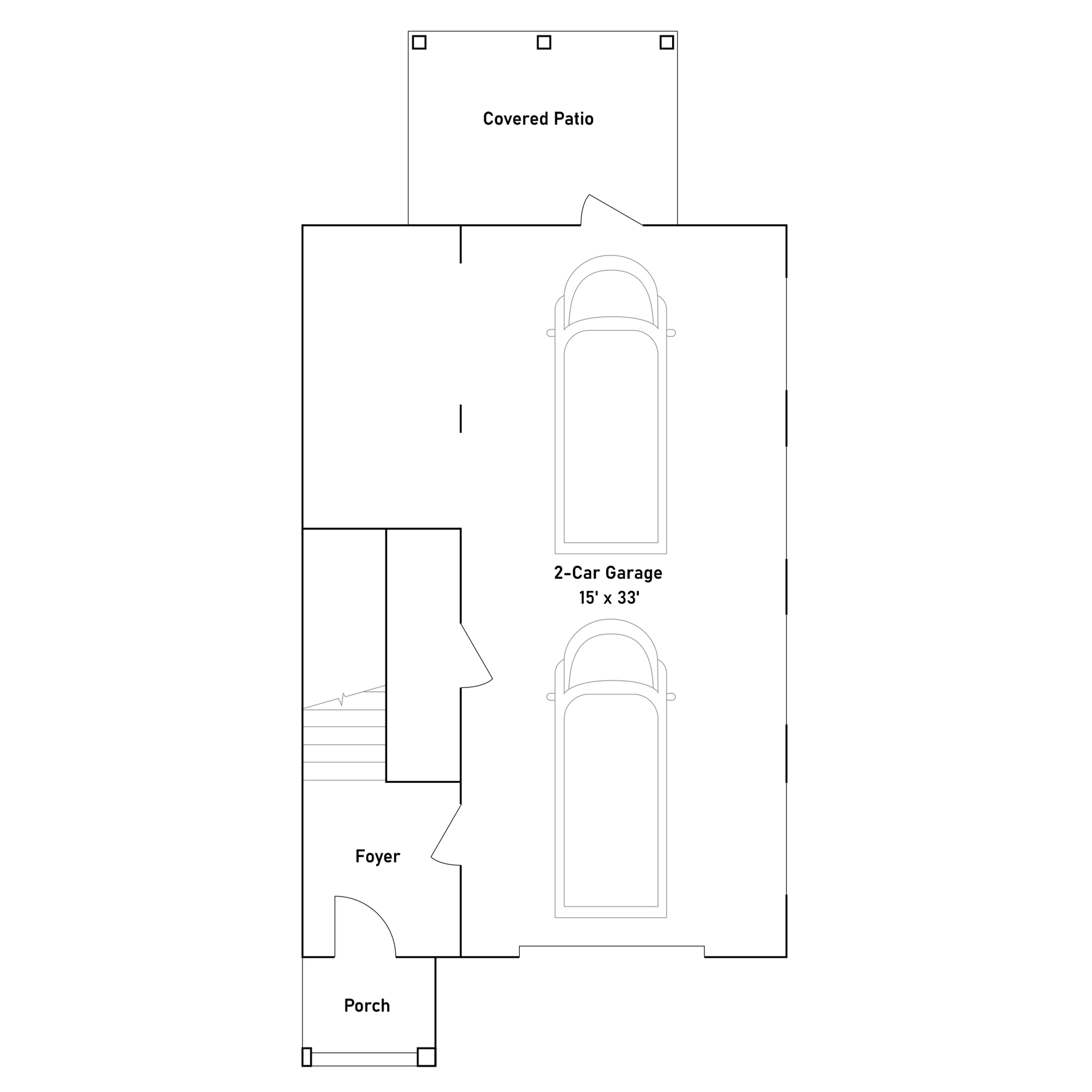 Lennar Sabal Palm - Floor-plan drawing, Lost Key Townhomes