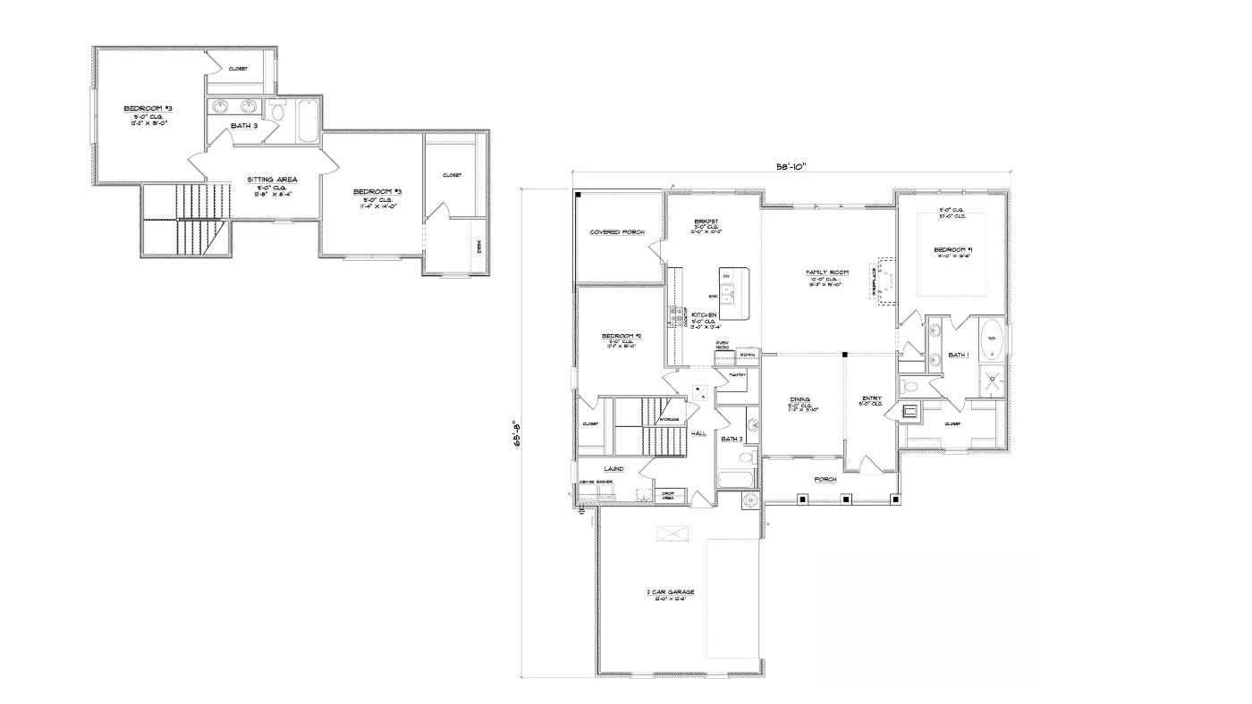 D.R. Horton Walnut - Floor-plan drawing, Harvest Green West