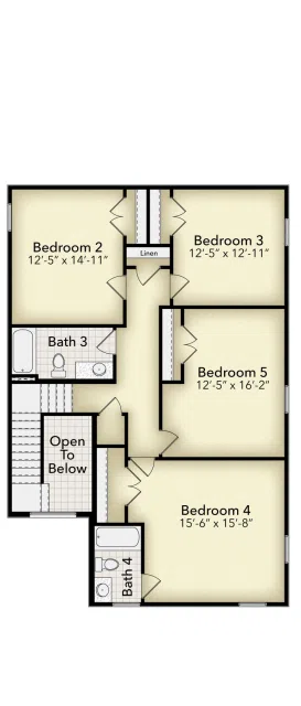 Adams Homes 2525 - Floor-plan drawing, Parkland Place