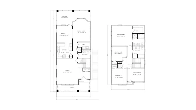 D.R. Horton The Bradford - Floor-plan drawing, Captain’s Cove