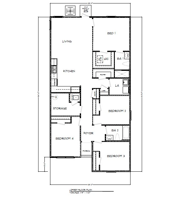 D.R. Horton The Sullivan - Floor-plan drawing, Rivers Cove