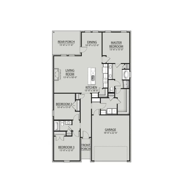 DSLD Homes Trillium IV J - Floor-plan drawing, Silver Springs