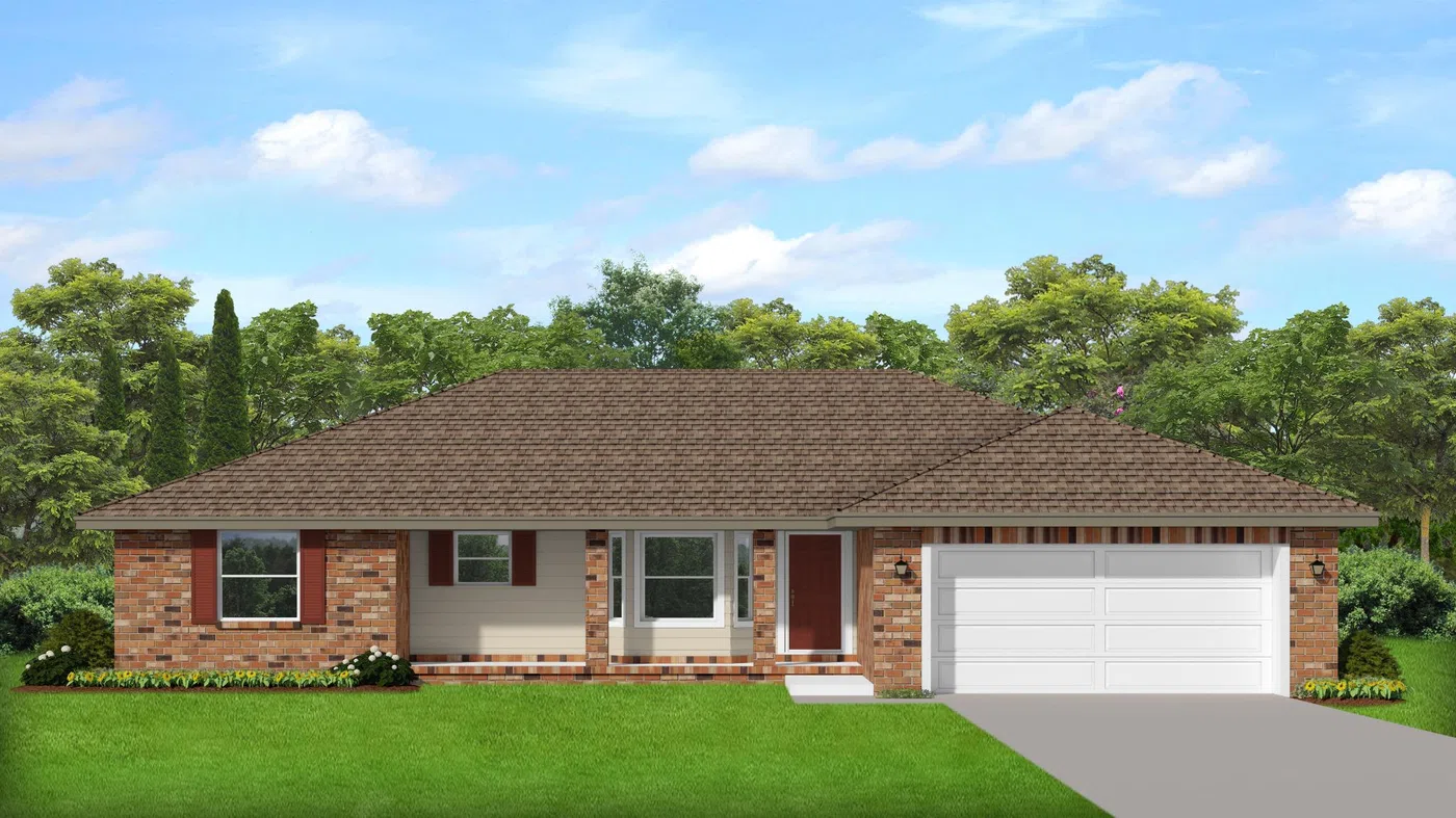Adams Homes 1605 - Representative exterior, Blossom Grove
