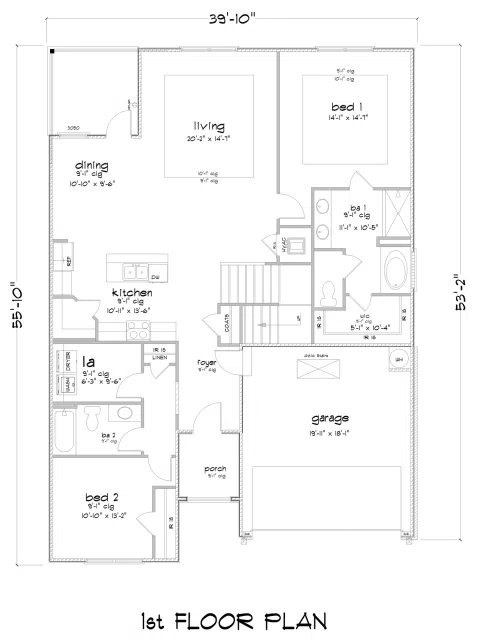 D.R. Horton Midland - Floor-plan drawing, Stonebridge