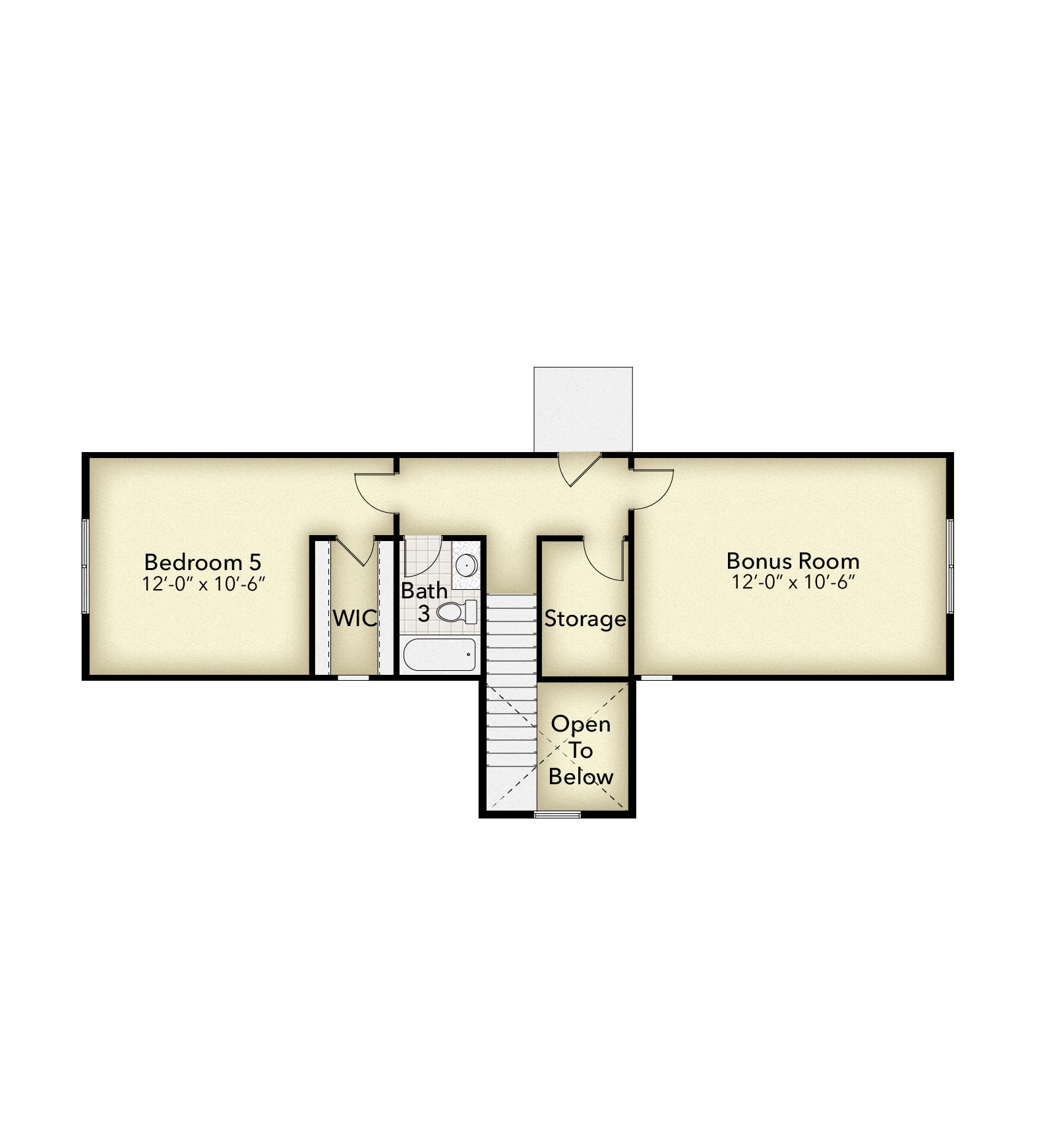 Adams Homes 2624 - Floor-plan drawing, Pecan Valley