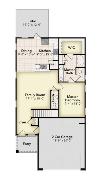 Adams Homes 2025 - Floor-plan drawing, Pine Top