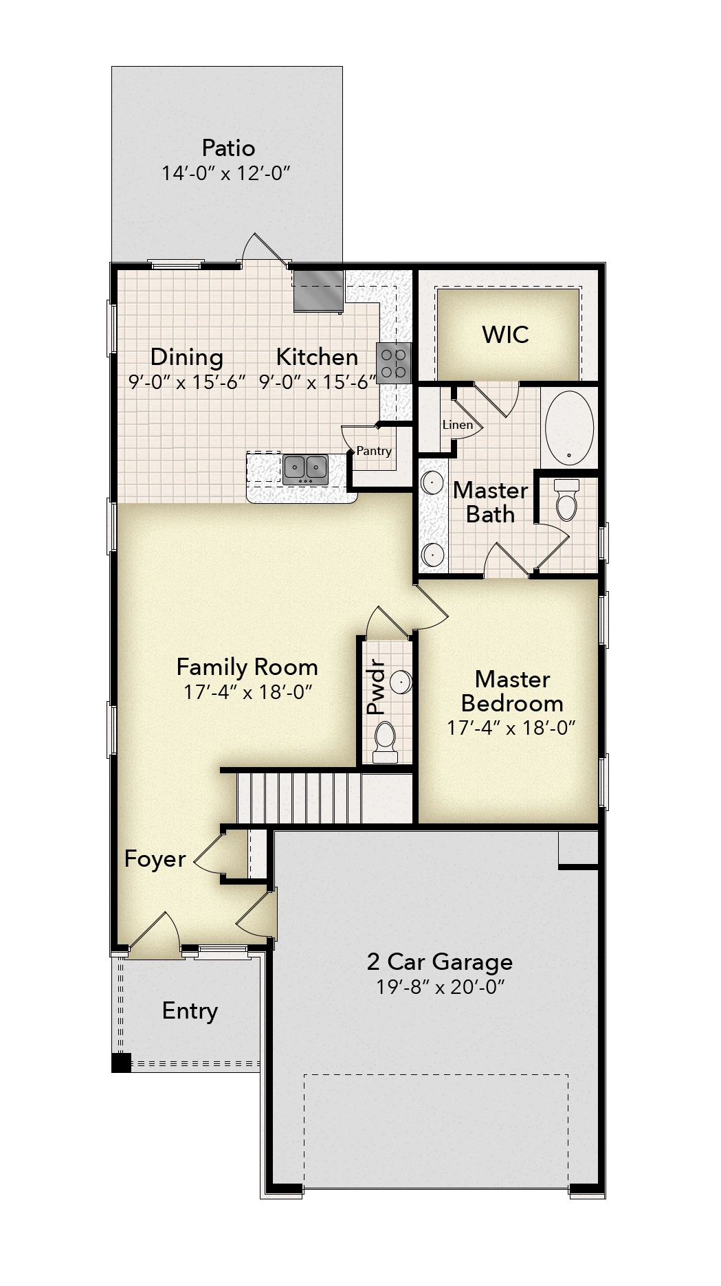Adams Homes 2025 - Floor-plan drawing, Allison Acres