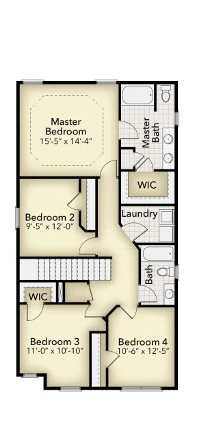 Adams Homes 1817 - Floor-plan drawing, Pine Top