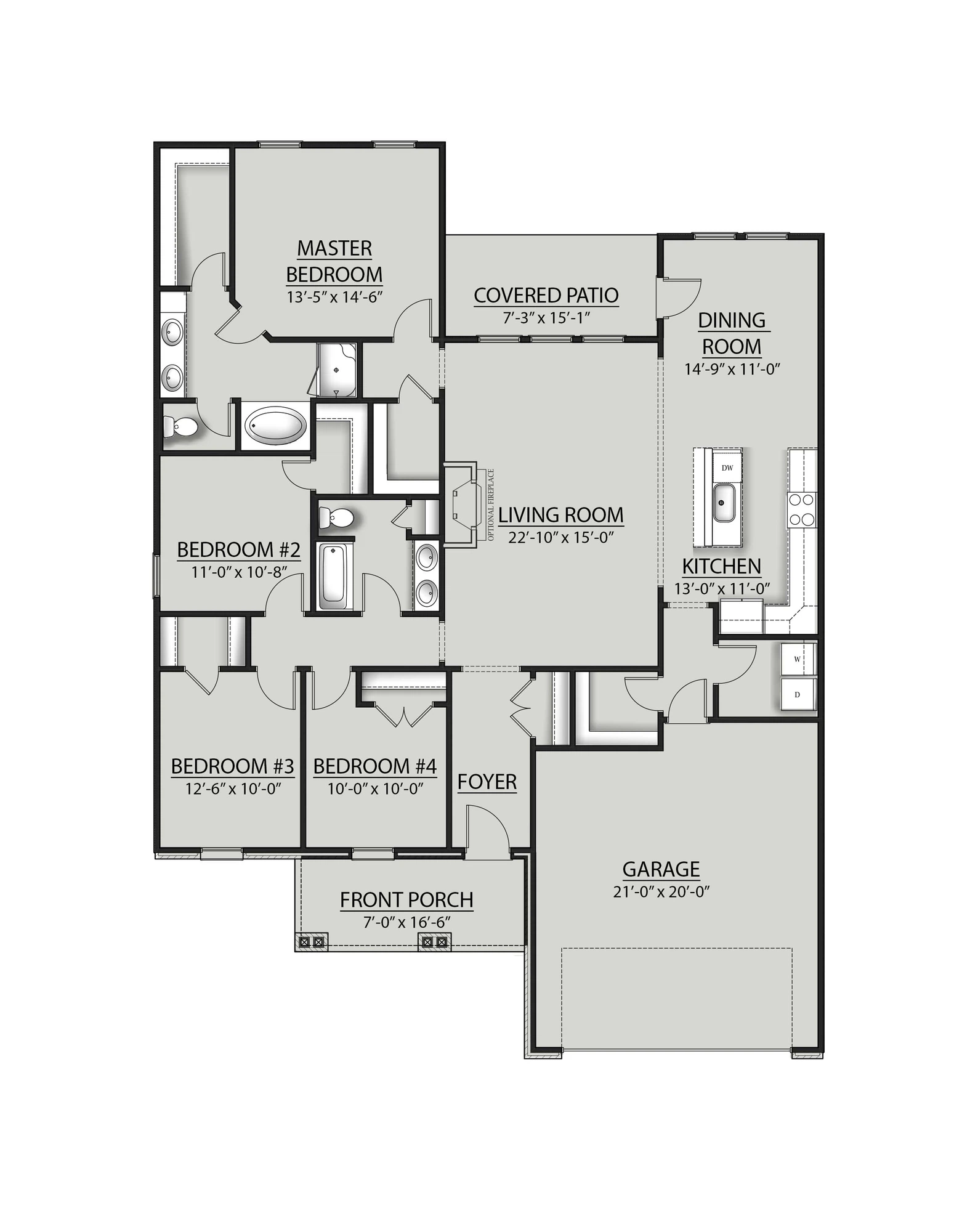 DSLD Homes Royal IV G - Floor-plan drawing, Eagle Pointe