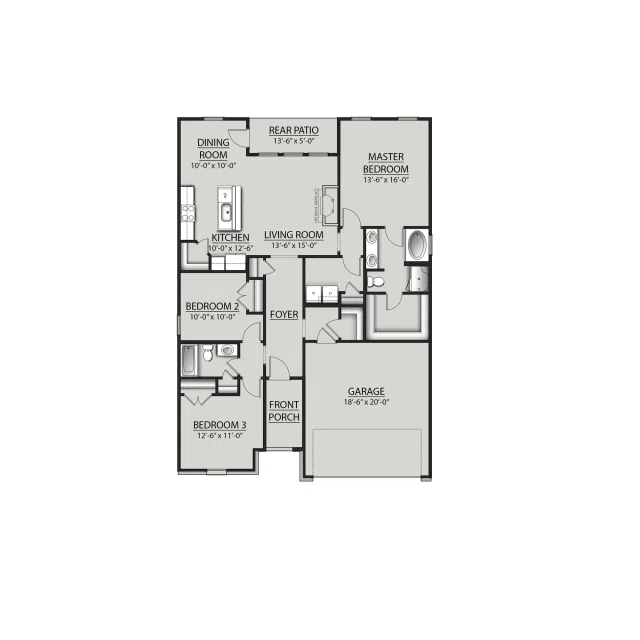 DSLD Homes Connelly IV H - Floor-plan drawing, Eagle Pointe