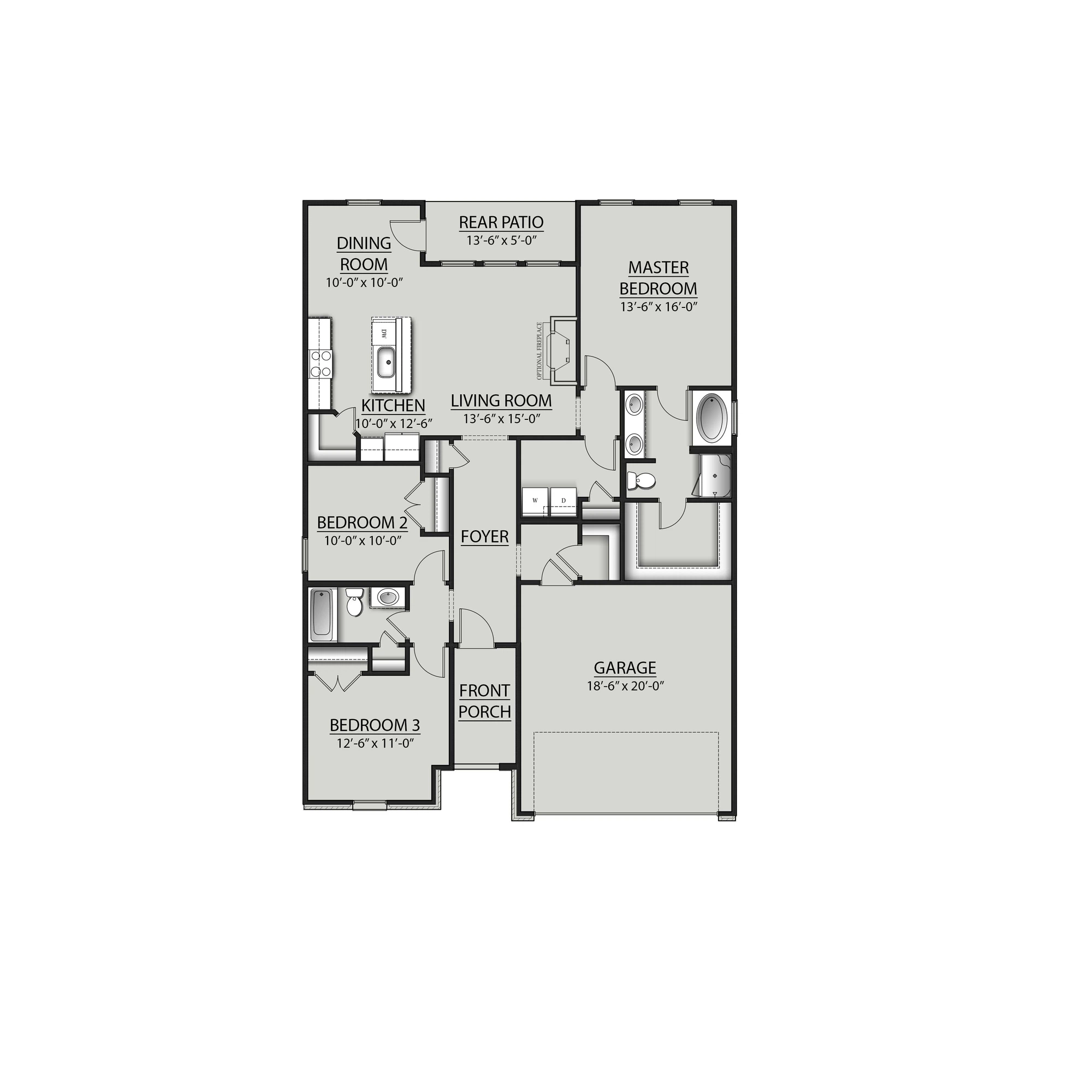 DSLD Homes Connelly IV H - Floor-plan drawing, Eagle Pointe