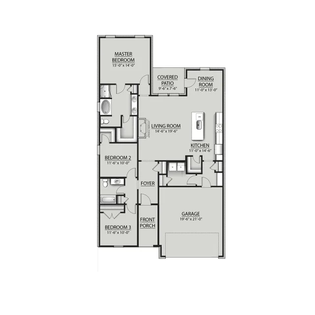 DSLD Homes Nolana IV G - Floor-plan drawing, Iron Rock