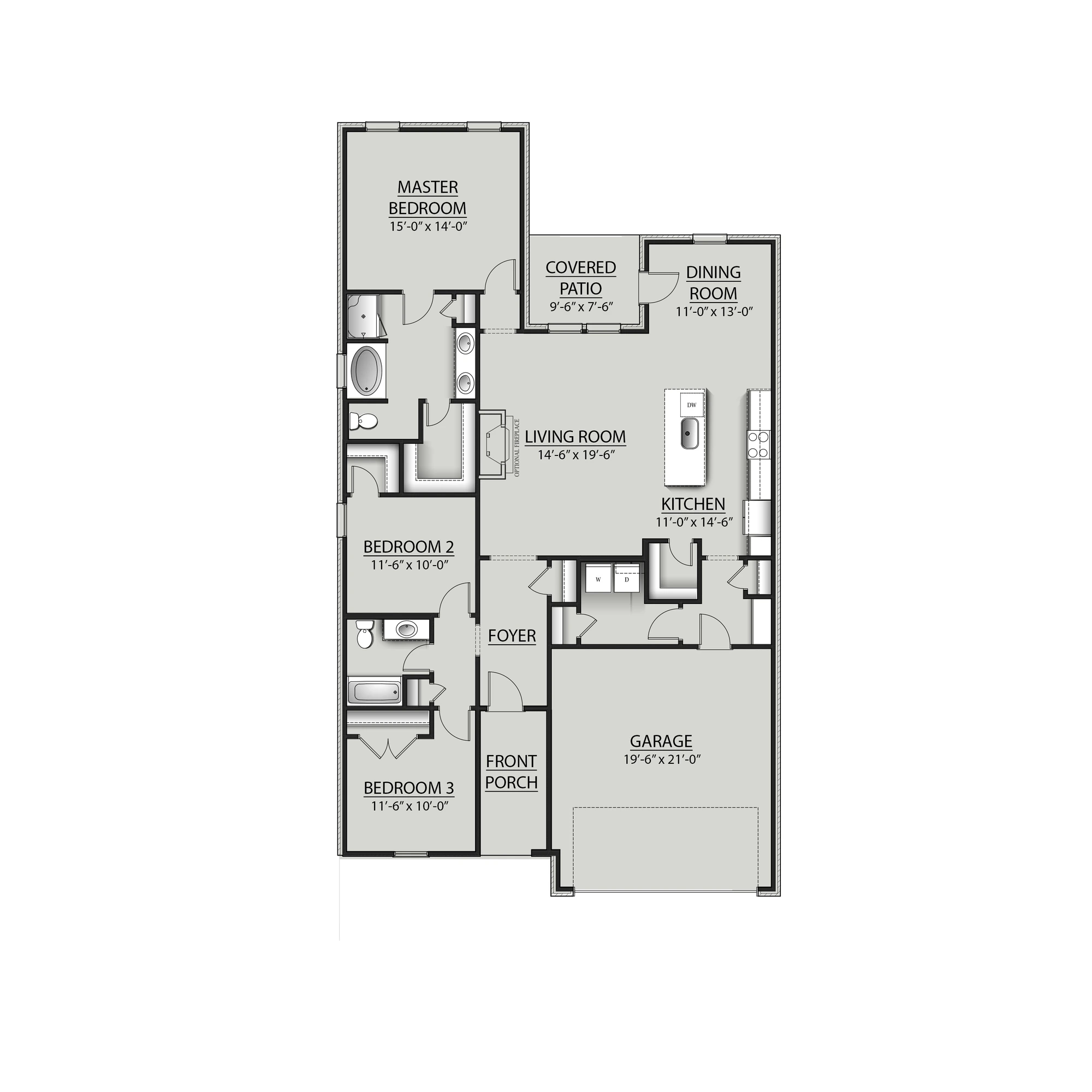 DSLD Homes Nolana IV G - Floor-plan drawing, Iron Rock