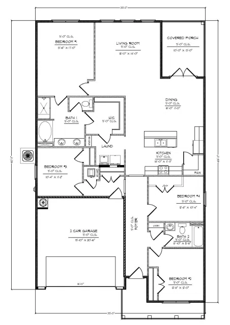D.R. Horton Grayson - Floor-plan drawing, Iron Horse