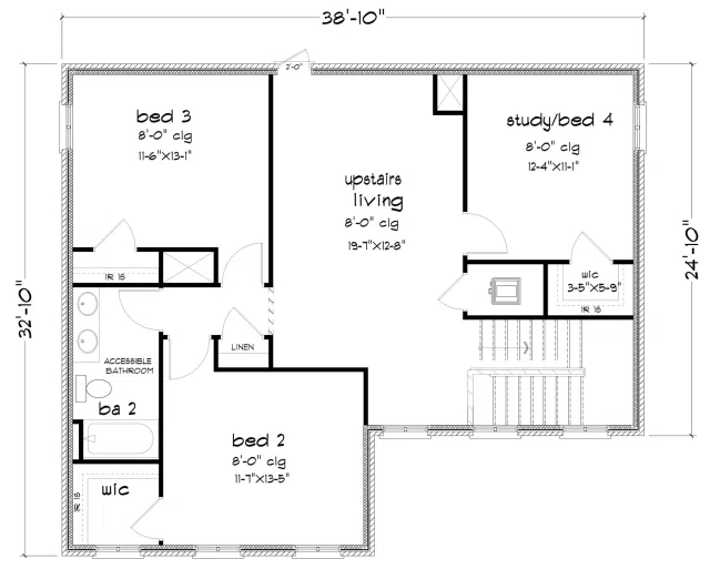 D.R. Horton Belfort - Floor-plan drawing, Harvest Green East