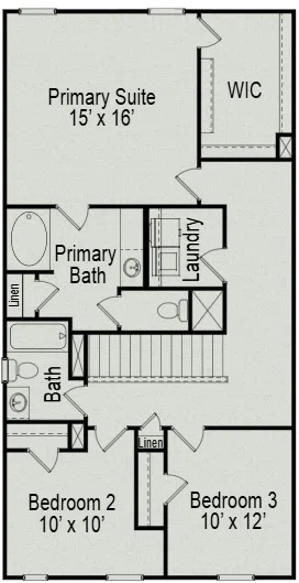 Smith Douglas Homes The Norwood - Floor-plan drawing, Landing at Oyster Bay