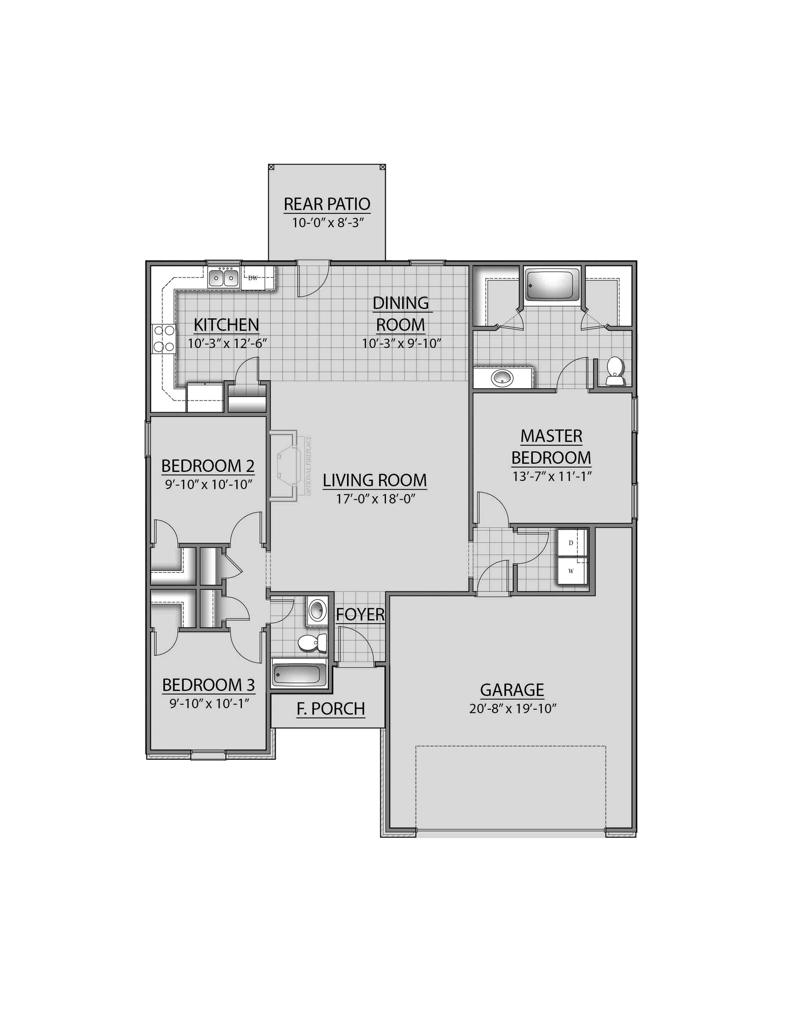 DSLD Homes Ayden V G - Floor-plan drawing, Eagle Pointe