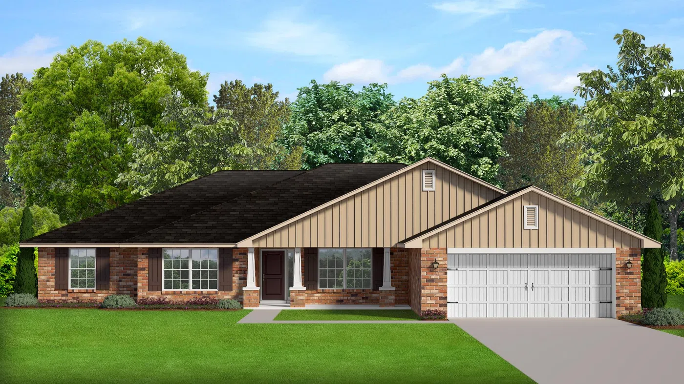 Adams Homes 2240 - Representative exterior, Pecan Valley