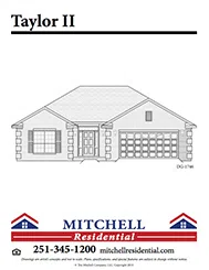 Mitchell Residential Taylor II - Representative exterior, Cooper Estates