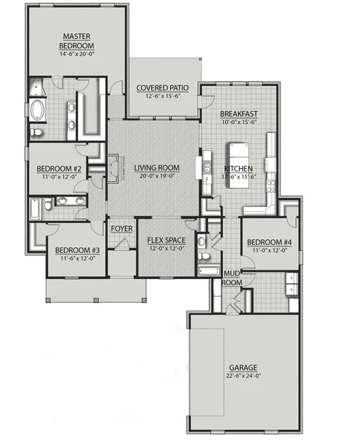 DSLD Homes Renoir IV I - Floor-plan drawing, Iron Rock
