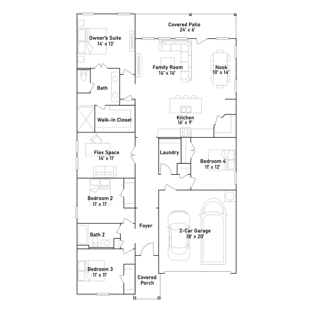 Lennar Springsteen - Floor-plan drawing, Stonechase