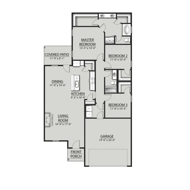 DSLD Homes Delano IV G - Floor-plan drawing, Driftwood Lakes