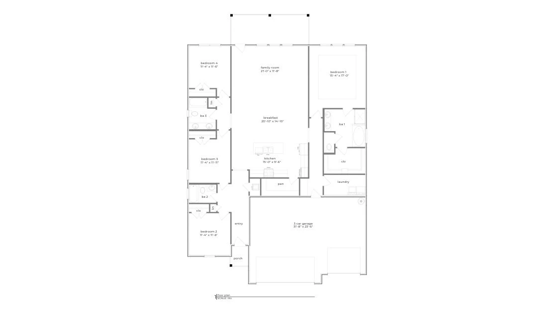 D.R. Horton The Pier - Floor-plan drawing, Rosemary Sound