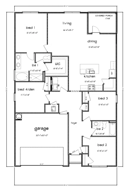 D.R. Horton Cali - Floor-plan drawing, Robert’s Cove