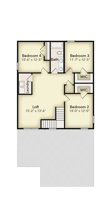 Adams Homes 2025 - Floor-plan drawing, Pine Top