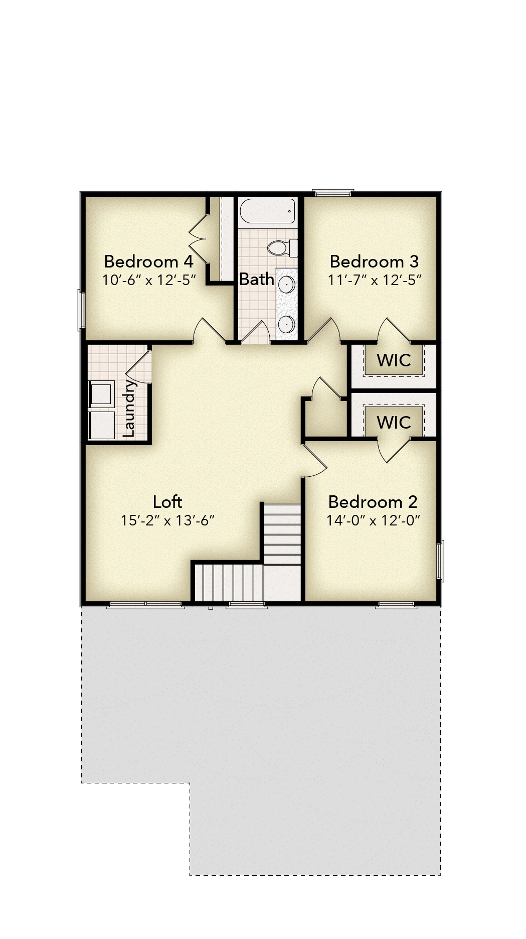 Adams Homes 2025 - Floor-plan drawing, Pine Top
