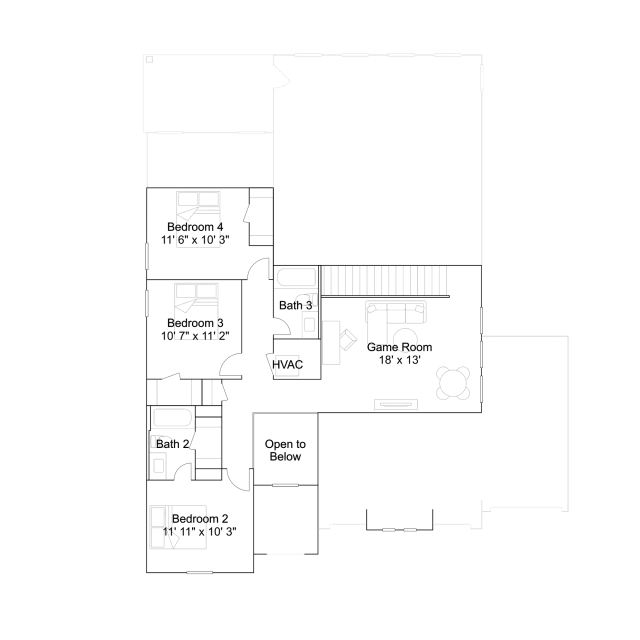 Lennar Roseman - Floor-plan drawing, Greenfields